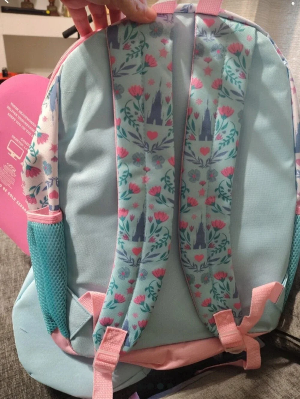 Frozen Kids Backpack Set - Pink & Light Blue 5 Piece Set Nwts